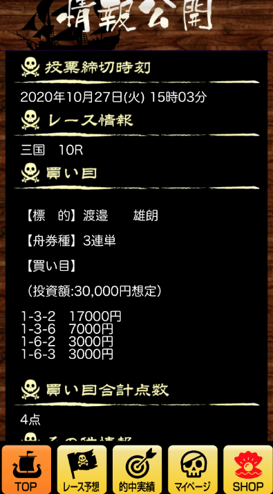 競艇予想海賊団の情報