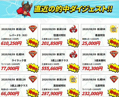 ヒーローズ的中実績