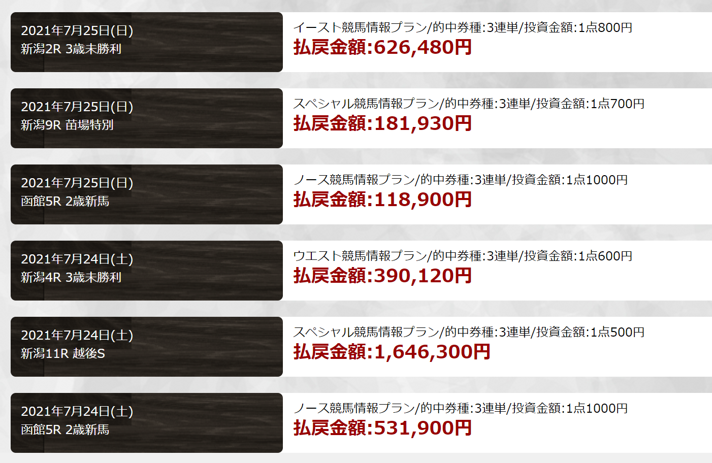 ノース_実績